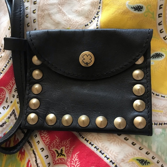 LUCKY BRAND CARD HOLDER, MONEY HOLDER. BLACK LEATHER NWOT - Picture 2 of 5